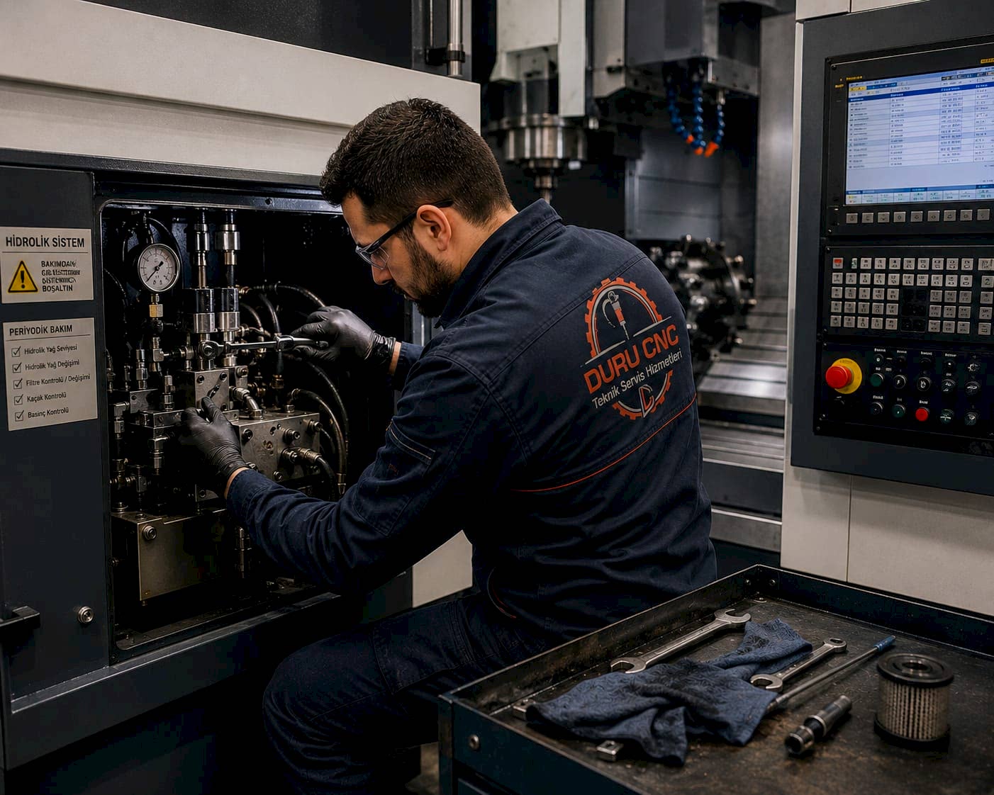 Hidrolik ünite bakımı ve CNC servis deneyimi